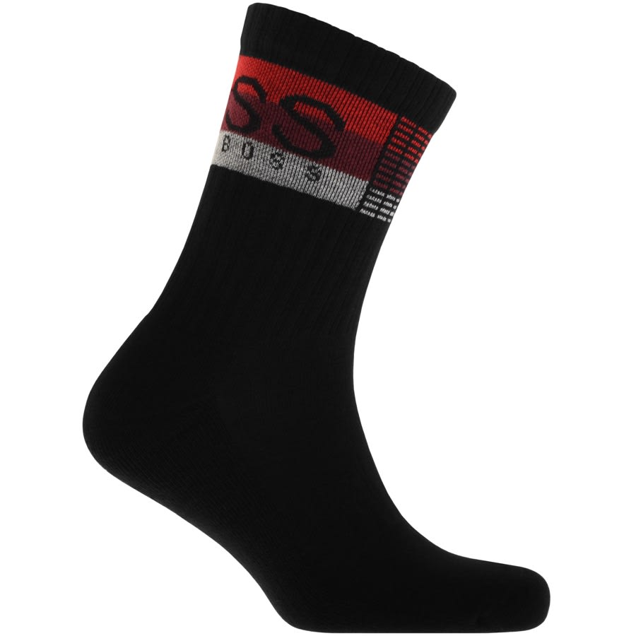 Alternative Image for ProductBOSS Rib Check Socks Black1